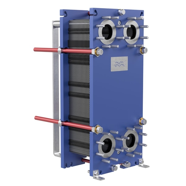 Gasketed Plate Heat Exchanger, 100 Plate, 11,850K BTU